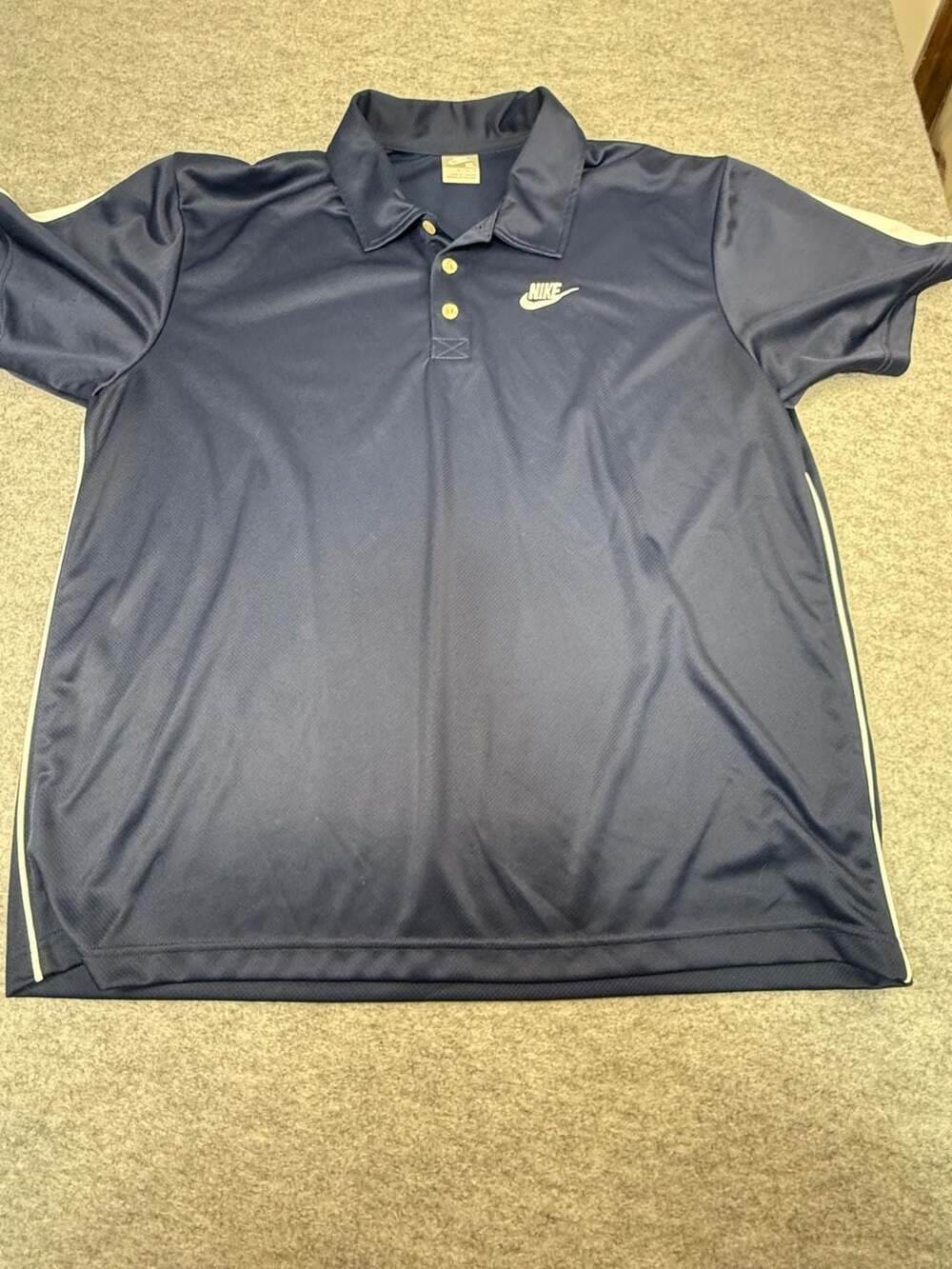 NIKE Men's Navy Blue Tennis Polo Shirt Casual Sportswear T-shirt SIZE M
